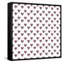 Hearts Seamless Pattern. Cute Doodle Hearts.-Bubushonok-Framed Stretched Canvas