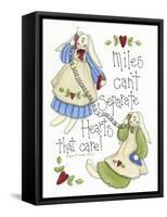 Hearts That Care 2 Bunnies-Debbie McMaster-Framed Stretched Canvas