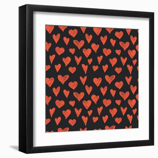 Hearts.-TashaNatasha-Framed Art Print