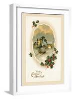 Hearty Christmas Greetings-null-Framed Art Print