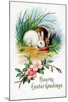 Hearty Easter Greetings Postcard-David Pollack-Mounted Giclee Print
