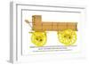 Heary Two-Horse Grain Delivery Wagon-null-Framed Art Print