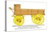 Heary Two-Horse Grain Delivery Wagon-null-Stretched Canvas