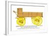 Heary Two-Horse Grain Delivery Wagon-null-Framed Art Print