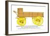 Heary Two-Horse Grain Delivery Wagon-null-Framed Art Print