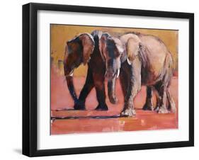 Heat, Ol Pejeta-Mark Adlington-Framed Giclee Print