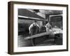 Heat Treating a Two Metre Saw Blade, Slack Sellars and Co Ltd, Sheffield, South Yorkshire, 1963-Michael Walters-Framed Photographic Print