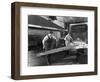 Heat Treating a Two Metre Saw Blade, Slack Sellars and Co Ltd, Sheffield, South Yorkshire, 1963-Michael Walters-Framed Photographic Print