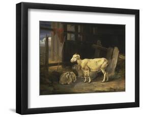 Heath Ewe and Lambs, 1810-James Ward-Framed Giclee Print