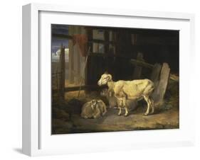 Heath Ewe and Lambs, 1810-James Ward-Framed Giclee Print