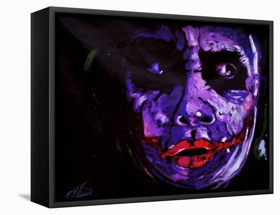 Heath Ledger 001-Rock Demarco-Framed Stretched Canvas