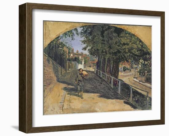 Heath Street, Hampstead, 1852-55-Ford Madox Brown-Framed Giclee Print