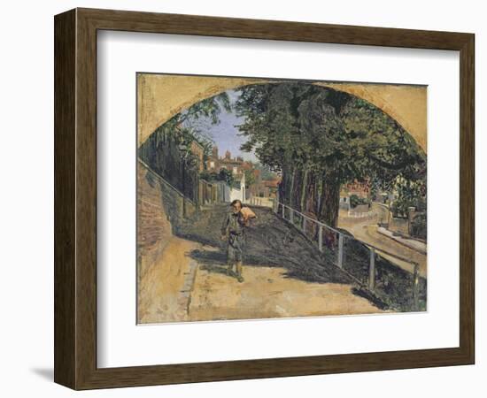 Heath Street, Hampstead, 1852-55-Ford Madox Brown-Framed Giclee Print