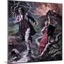 Heathcliff and Cathy, from the Novel Wuthering Heights-Robert Brook-Mounted Giclee Print