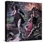 Heathcliff and Cathy, from the Novel Wuthering Heights-Robert Brook-Stretched Canvas