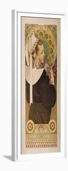 Heather from Coastal Cliffs, 1902-Alphonse Mucha-Framed Giclee Print