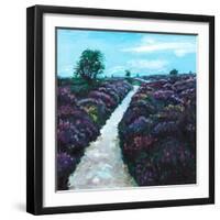 Heathland Heather, 2009, (oil on canvas)-Helen White-Framed Giclee Print