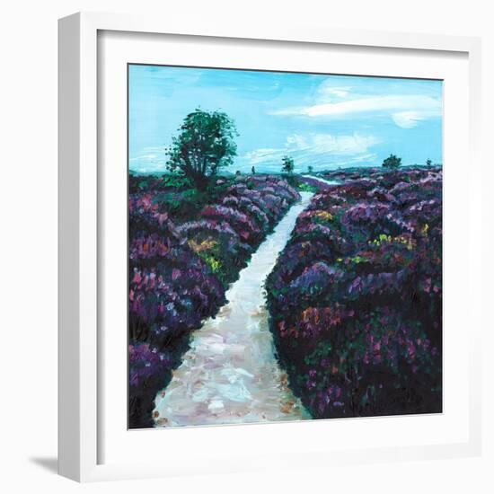 Heathland Heather, 2009, (oil on canvas)-Helen White-Framed Premium Giclee Print