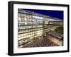 Heathrow Airport Terminal 5 Building at Dusk, London, England, United Kingdom, Europe-Charles Bowman-Framed Photographic Print