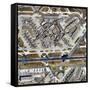 Heathrow Airport, UK, Aerial Image-Getmapping Plc-Framed Stretched Canvas