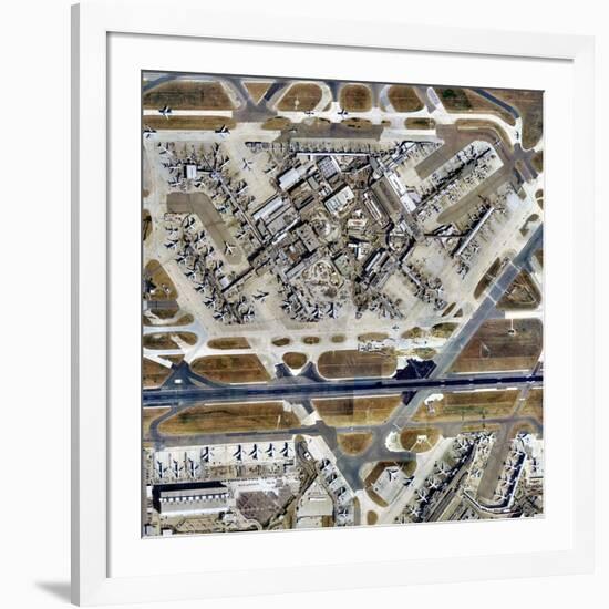 Heathrow Airport, UK, Aerial Image-Getmapping Plc-Framed Photographic Print