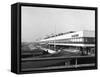 Heathrow Terminal One-Gill Emberton-Framed Stretched Canvas