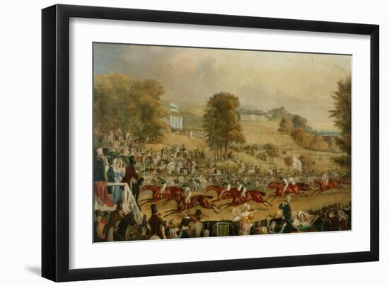 Heaton Park Races, Manchester (Oil on Canvas)-Francis Calcraft Turner-Framed Giclee Print
