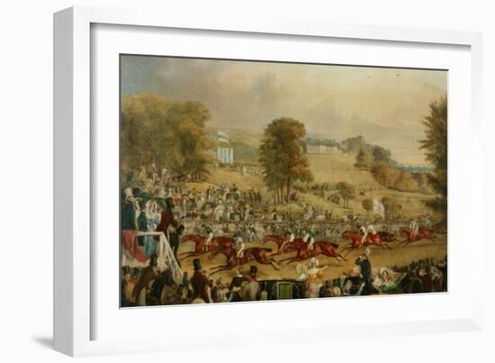 Heaton Park Races, Manchester (Oil on Canvas)-Francis Calcraft Turner-Framed Giclee Print