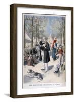 Heatwave in Paris, 1895-F Meaulle-Framed Giclee Print