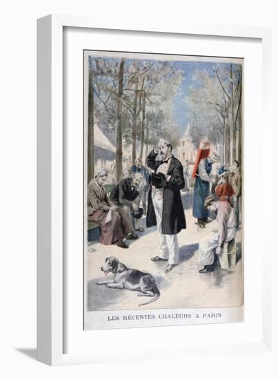 Heatwave in Paris, 1895-F Meaulle-Framed Giclee Print