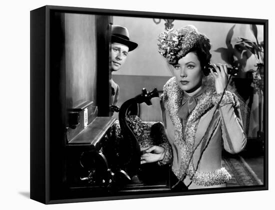 Heaven Can Wait, Don Ameche, Gene Tierney, 1943-null-Framed Stretched Canvas