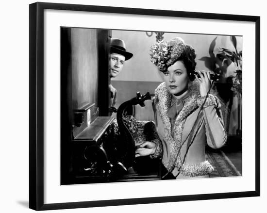 Heaven Can Wait, Don Ameche, Gene Tierney, 1943-null-Framed Photo