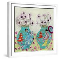 Heavenly Anemones-Emma Forrester-Framed Premium Giclee Print