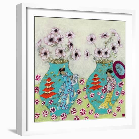 Heavenly Anemones-Emma Forrester-Framed Premium Giclee Print