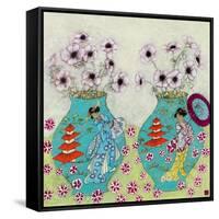 Heavenly Anemones-Emma Forrester-Framed Stretched Canvas