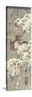 Heavenly Bamboo and Sparrows in Snow, 1830-1858-Utagawa Hiroshige-Stretched Canvas
