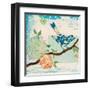 Heavenly Birds 1-Studio M-Framed Art Print