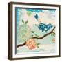 Heavenly Birds 1-Studio M-Framed Art Print