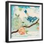 Heavenly Birds 1-Studio M-Framed Art Print