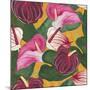 Heavenly Divine- Anthuriums-Carissa Luminess-Mounted Giclee Print