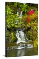 Heavenly Falls, Portland Japanese Garden, Oregon, Usa-Michel Hersen-Stretched Canvas