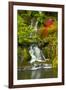 Heavenly Falls, Portland Japanese Garden, Oregon, Usa-Michel Hersen-Framed Photographic Print