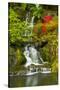 Heavenly Falls, Portland Japanese Garden, Oregon, Usa-Michel Hersen-Stretched Canvas