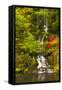 Heavenly Falls, Portland Japanese Garden, Oregon, Usa-Michel Hersen-Framed Stretched Canvas