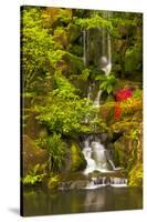 Heavenly Falls, Portland Japanese Garden, Oregon, Usa-Michel Hersen-Stretched Canvas