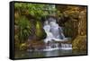 Heavenly Falls, Portland Japanese Garden, Portland, Oregon, Usa-Michel Hersen-Framed Stretched Canvas