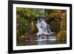 Heavenly Falls, Portland Japanese Garden, Portland, Oregon, Usa-Michel Hersen-Framed Photographic Print