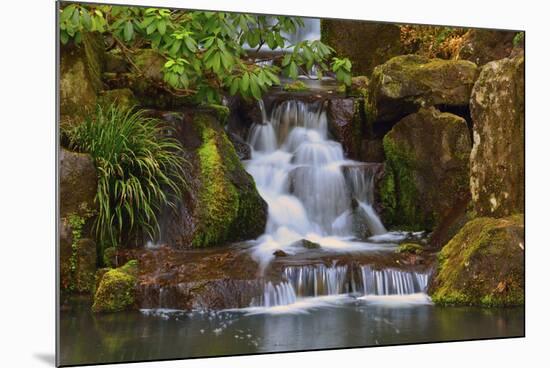 Heavenly Falls, Portland Japanese Garden, Portland, Oregon, Usa-Michel Hersen-Mounted Photographic Print