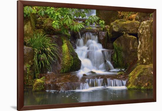 Heavenly Falls, Portland Japanese Garden, Portland, Oregon, Usa-Michel Hersen-Framed Photographic Print