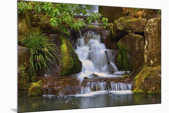 Heavenly Falls, Portland Japanese Garden, Portland, Oregon, Usa-Michel Hersen-Mounted Premium Photographic Print